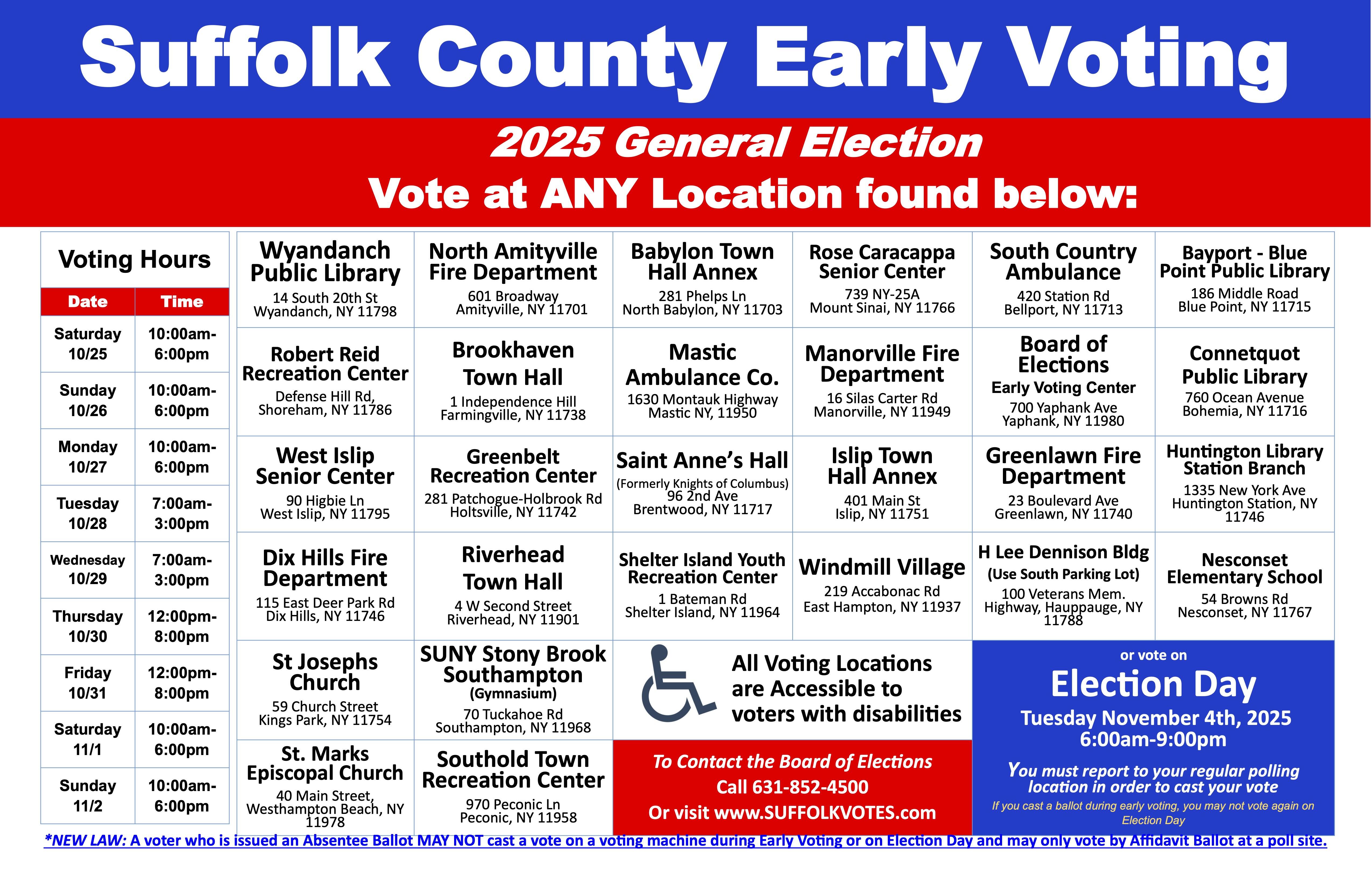 Suffolk County Early Voting
