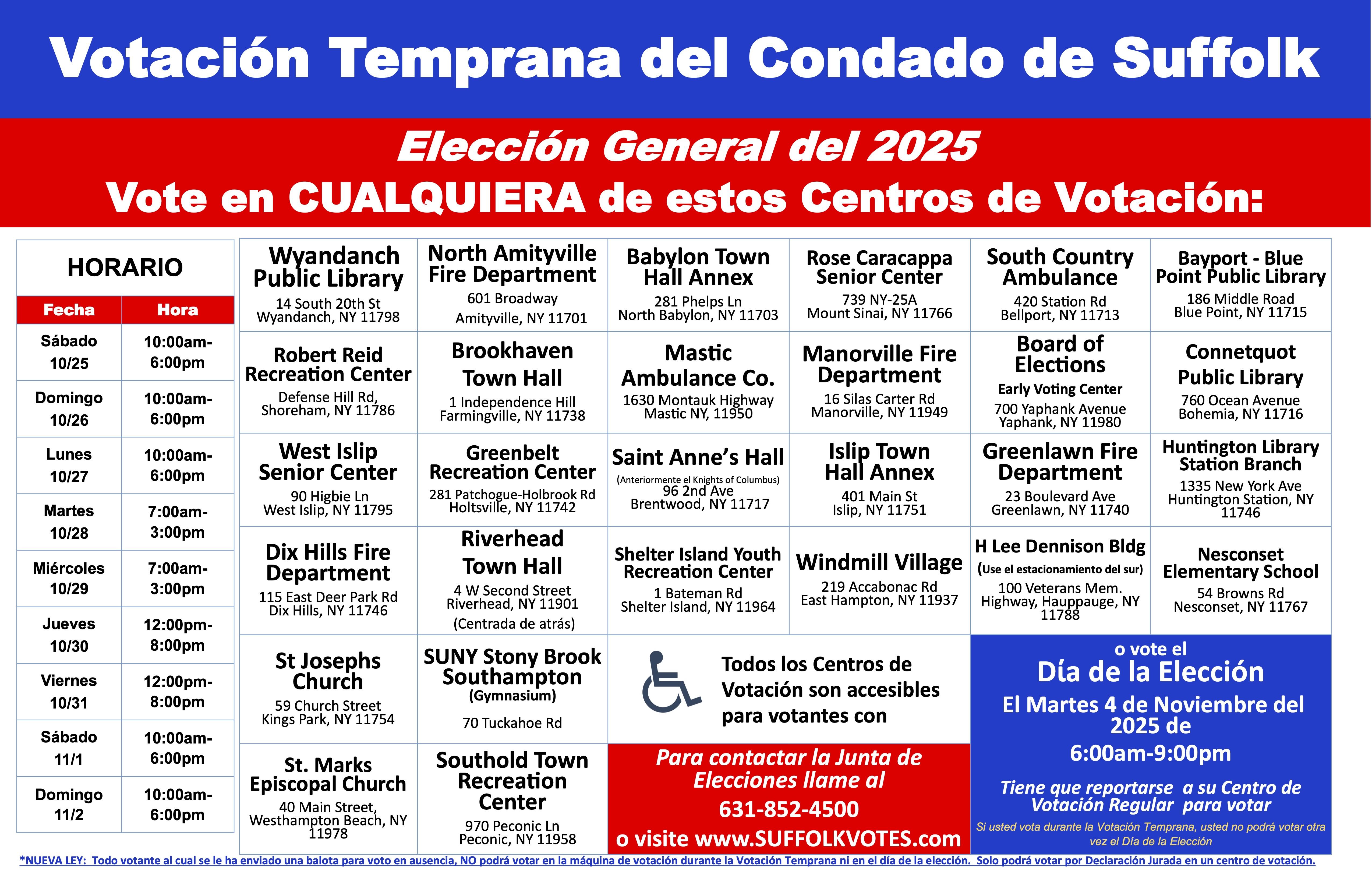 Suffolk County Early Voting