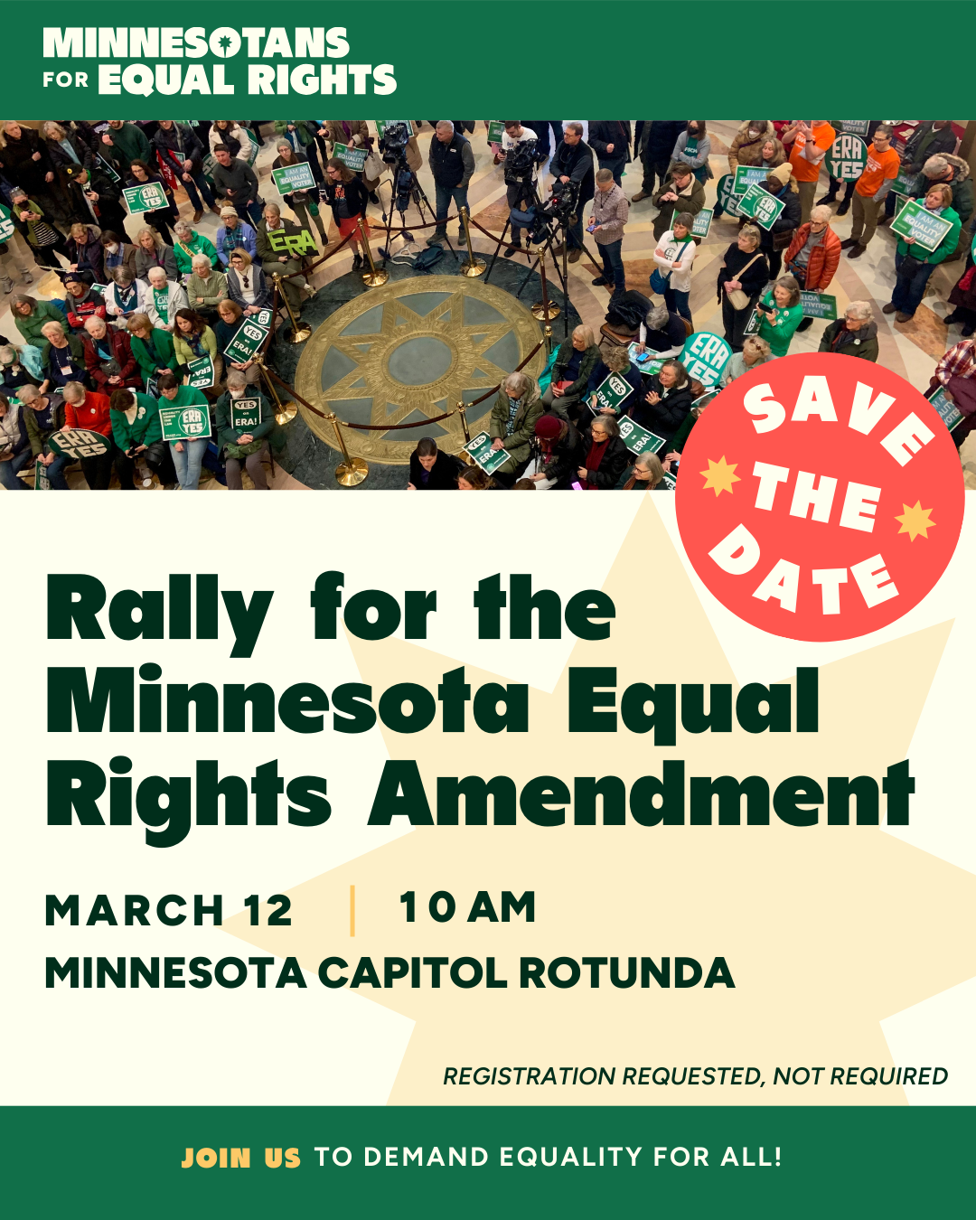 March 12, 2026 Rally for the Minnesota Equal Rights Amendment