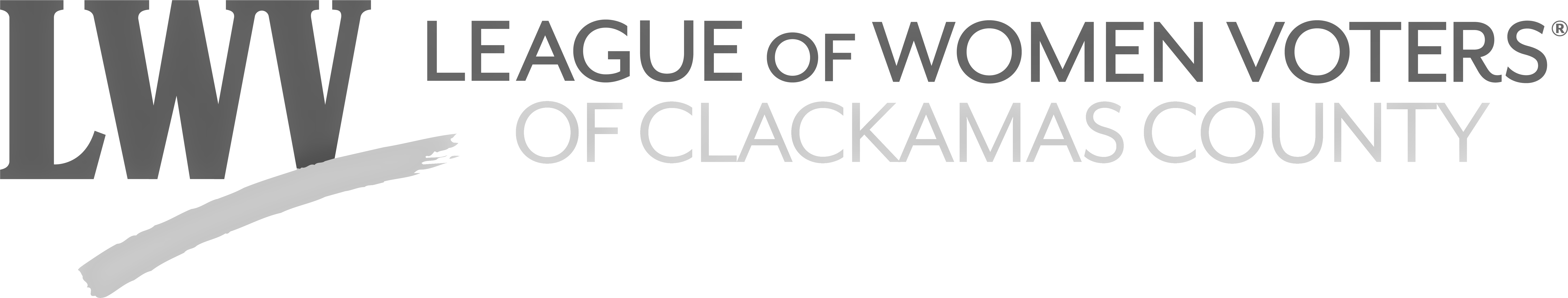 League of Women Voters of Clackamas County banner