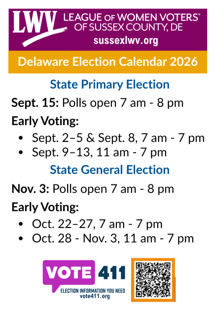 2026 Election Schedule 