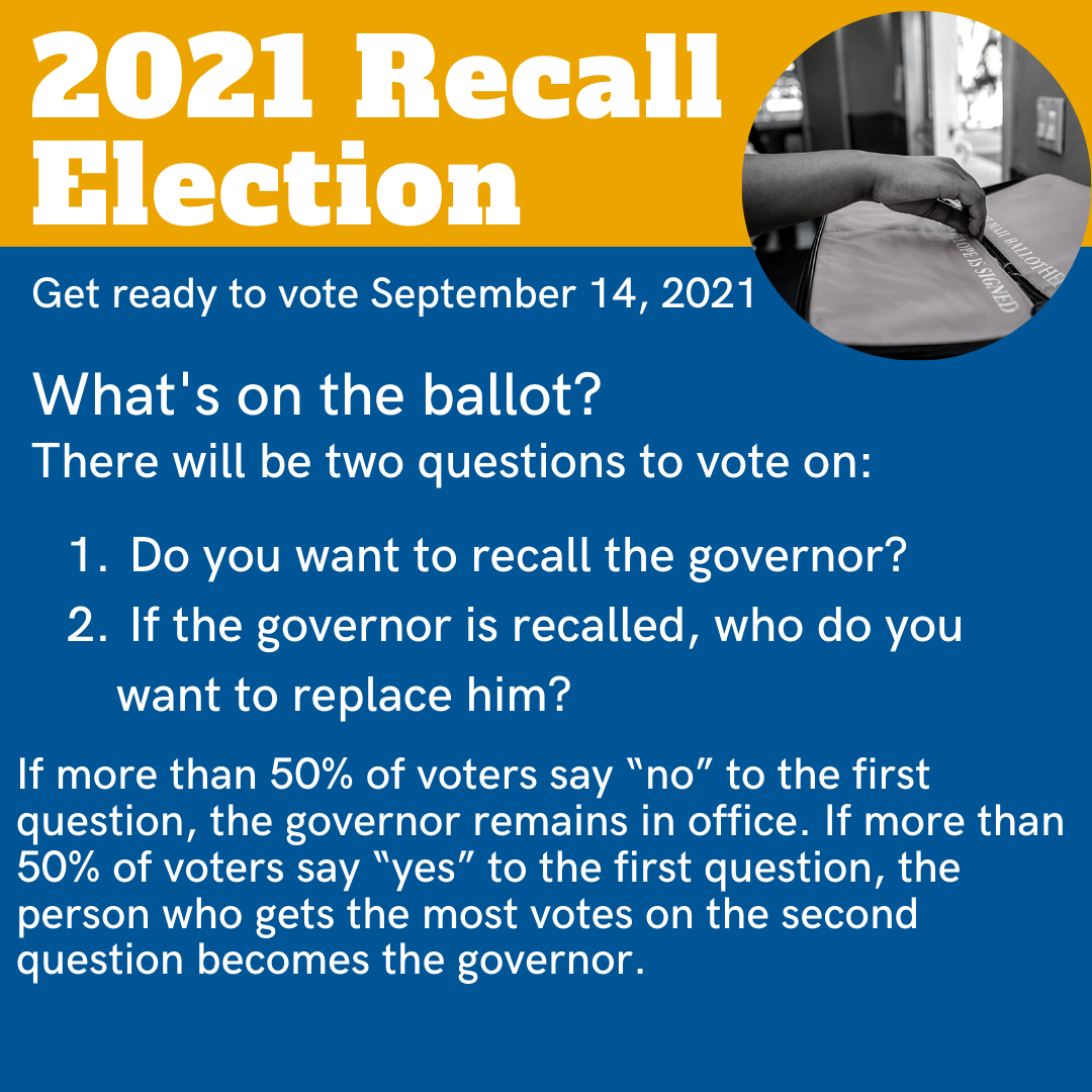 Get ready to vote September 14, 2021. What’s on the ballot?
