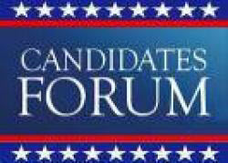 Candidate forum sign