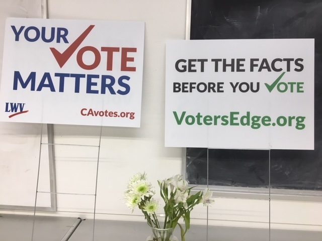 Yard signs, Your Vote Matters and Get the Facts Before You Vote