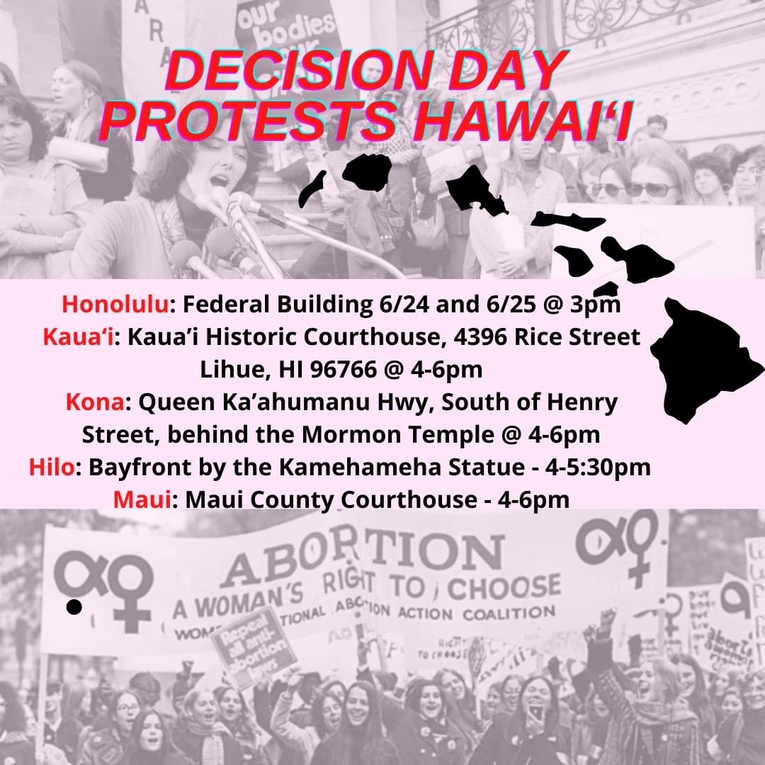 2022 Decision Day Protests Hawaii full