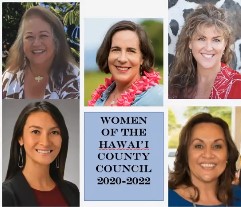 Women of the 20-22 Hawaii County Council