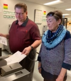 Watching Voting Machine test
