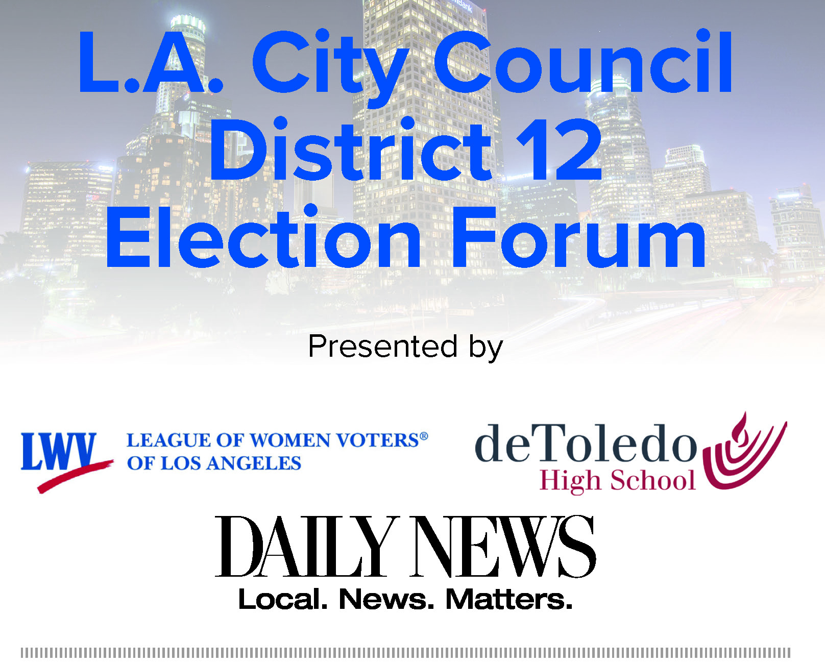 Candidate Forum City Council District 12