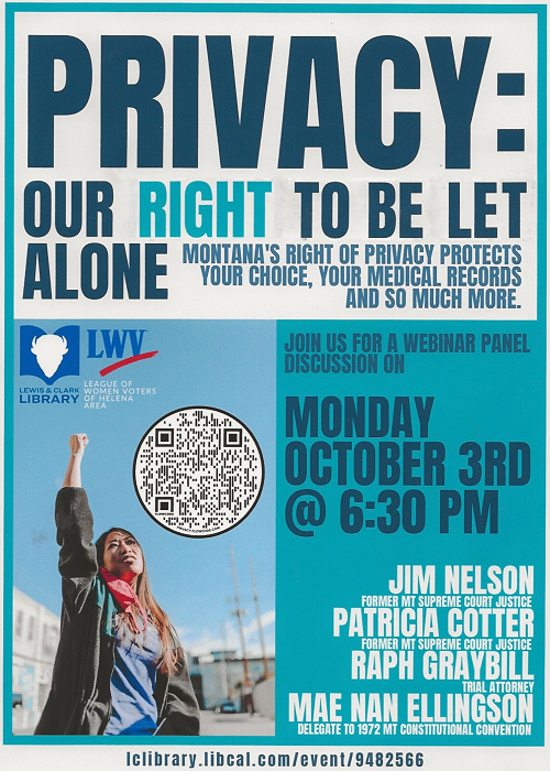 Privacy Webinar poster