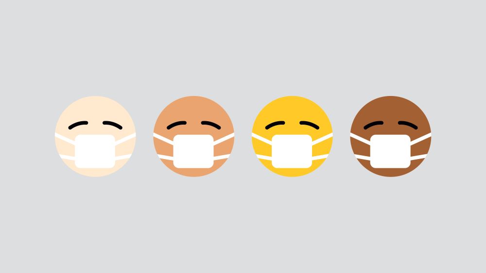 Photo by visuals on Unsplash Four masked-faced emoticons