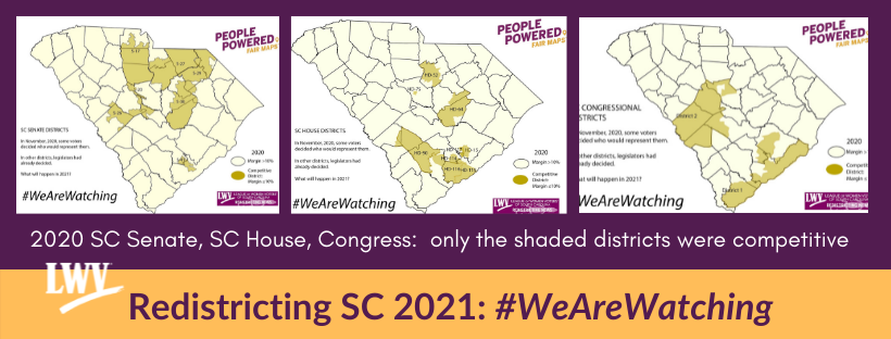 2020 SC Senate, House, Congressional districts: few competitive!