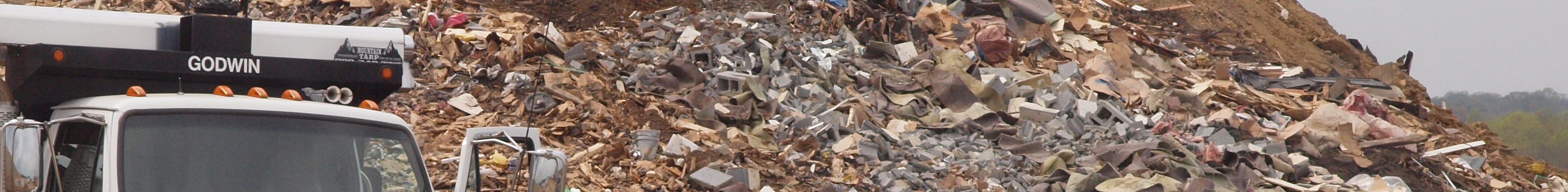 Construction Waste in city landfill. Construction Waste in the Greensboro Landfill.