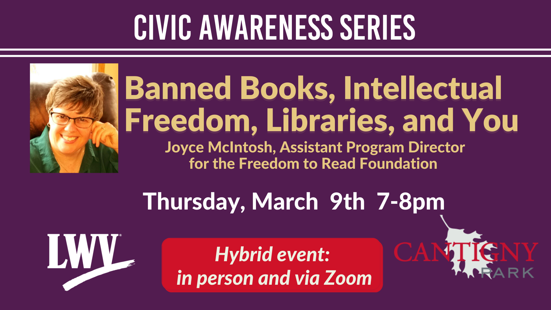 Civic Awareness: Banned Books, Intellectual Freedom, Libraries and You Header