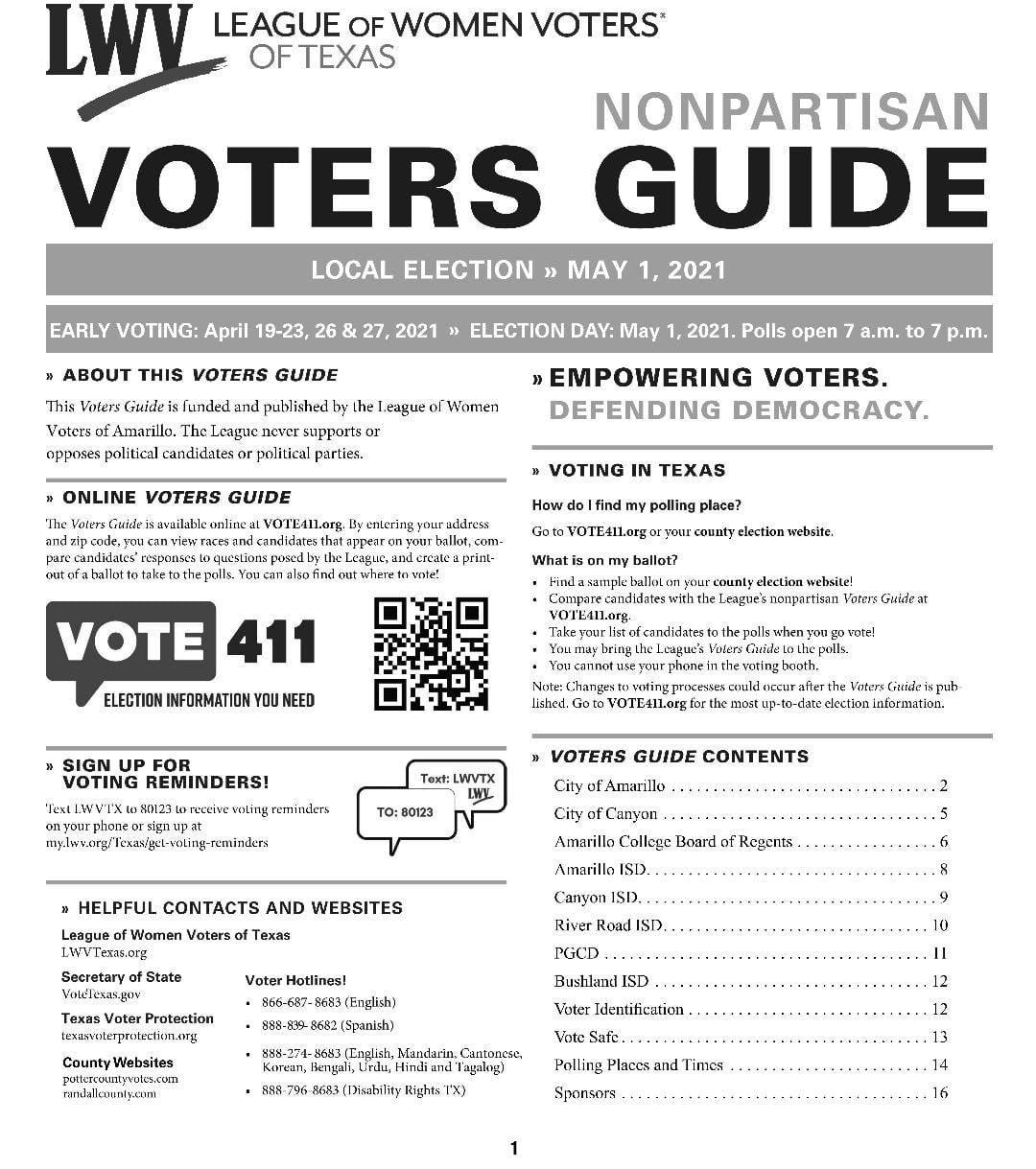 News Release: League of Woman Voters distribute 5,000 Voters Guides | MyLO