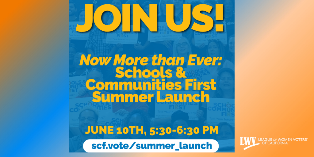 Schools and Communities First, close tax loophole, ballot measure, League of Women Voters, California, Tax reform, make it fair