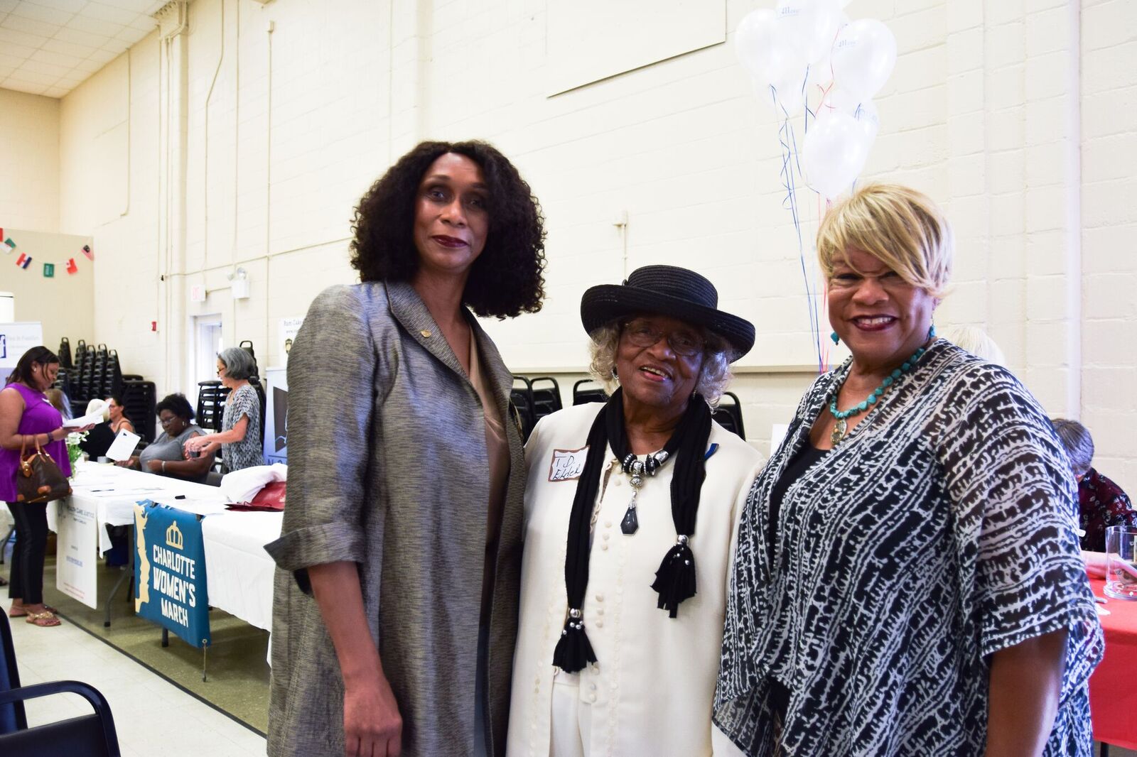 Carolyn Jefferson-Jenkins, Thereasea Elder, Delores Johnson Hurt, LWVCM President
