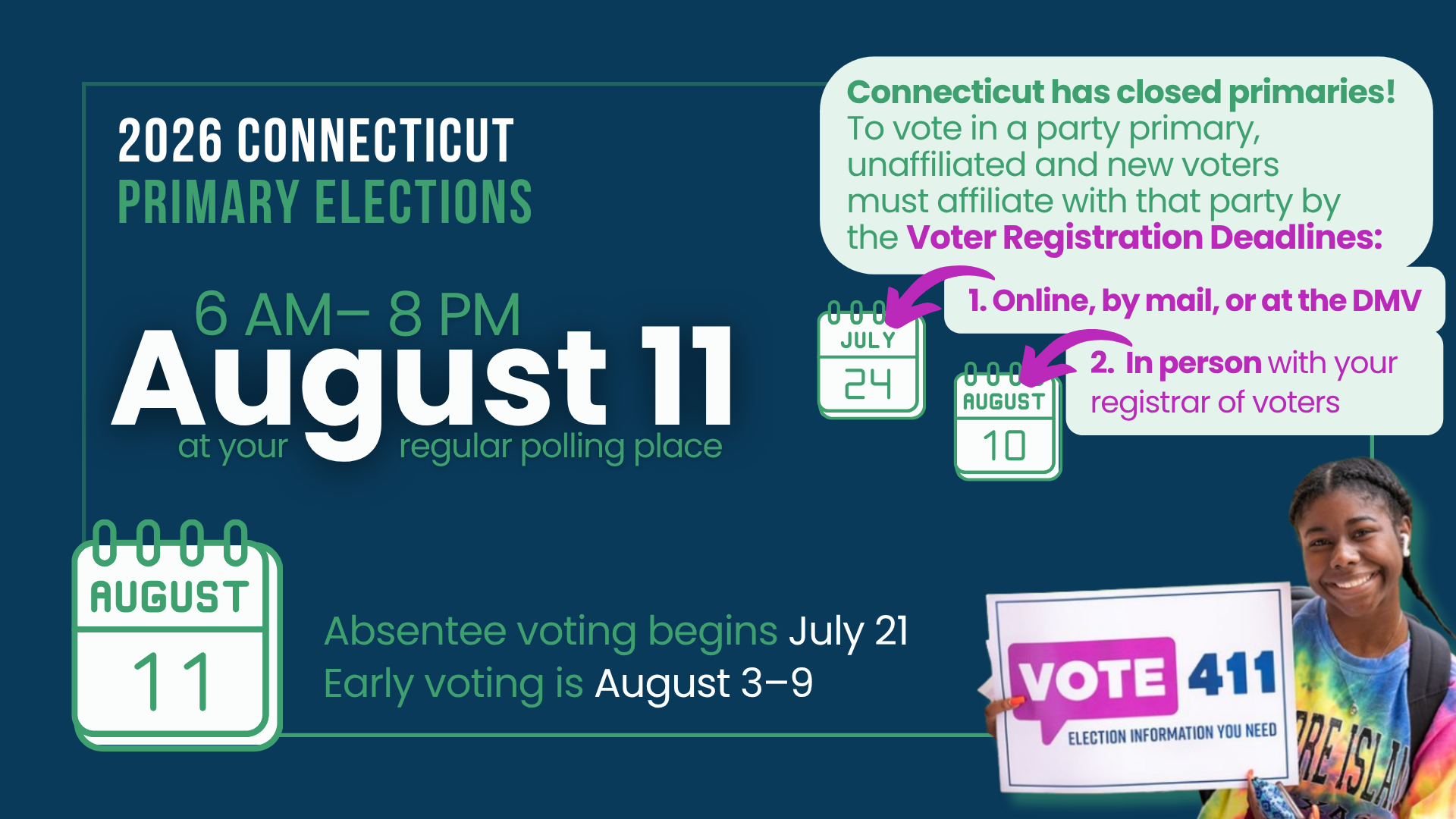 2026 CT Primary Elections Banner