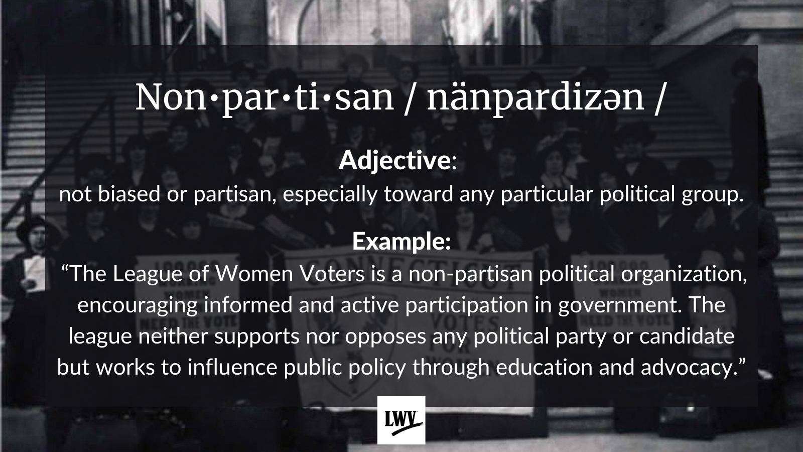 Nonpartisan blog post image with definition
