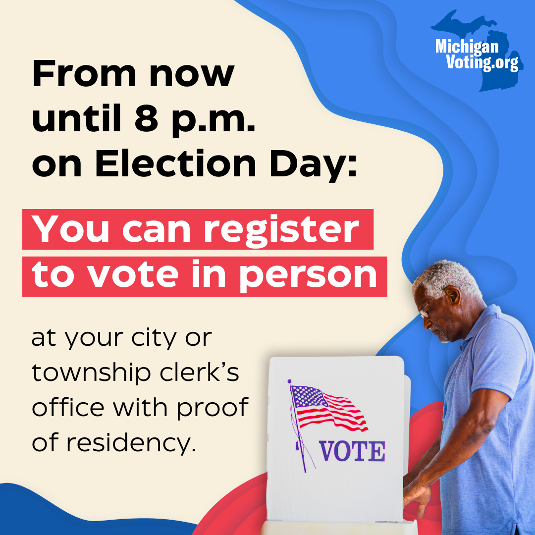 From now until 8 p.m. on Election Day