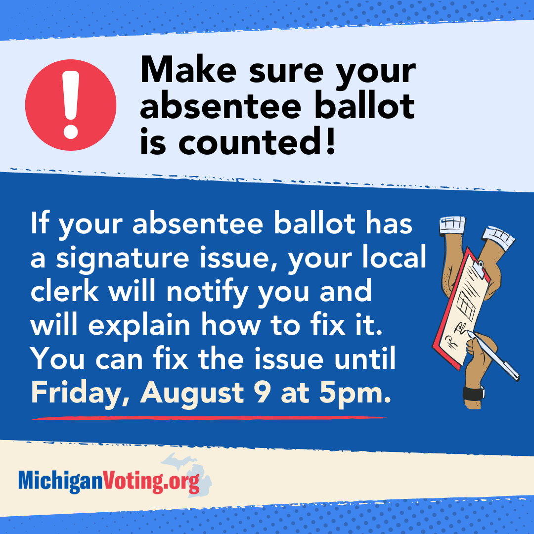 Make sure your absentee ballot is counted