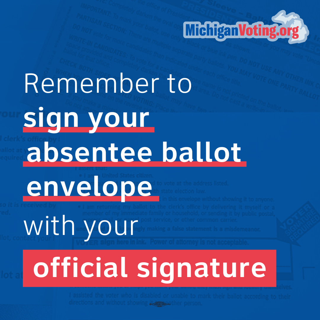 Sign your ballot envelope