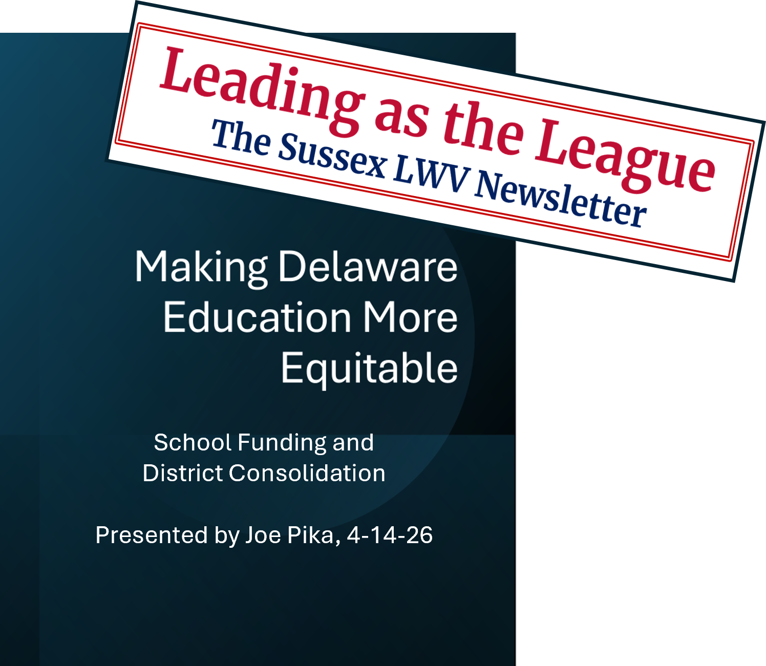 LWVSCDE Newsletter Logo and Pika presentation