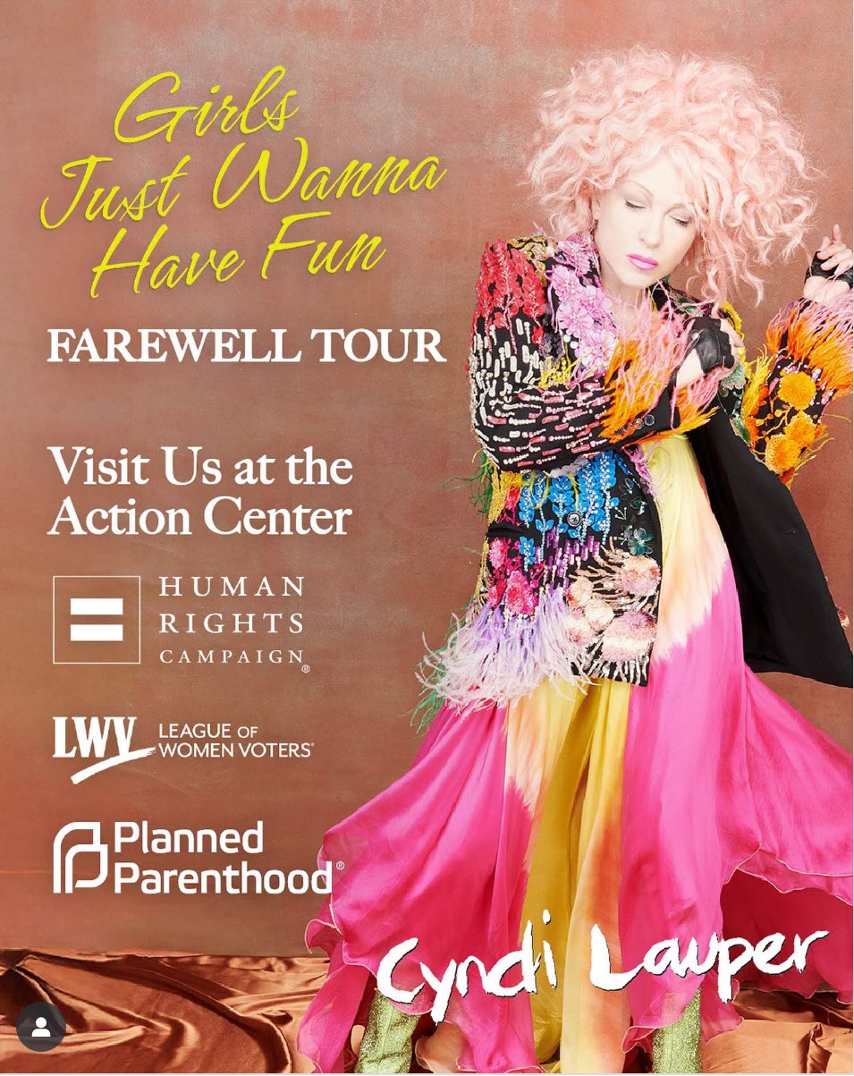 League is teaming up Cyndi Lauper on tour