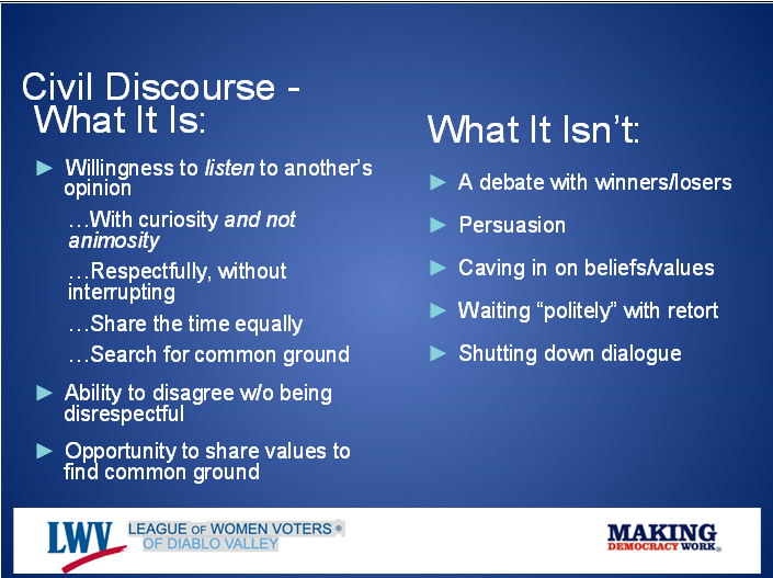 What is Civil Discourse?