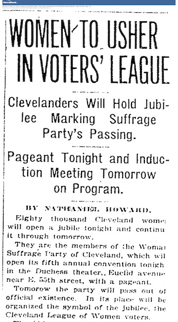 LWV Cleveland PD 5-28-1920