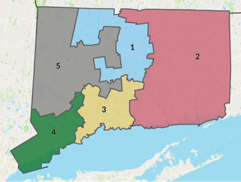 CT Congressional Districts Map
