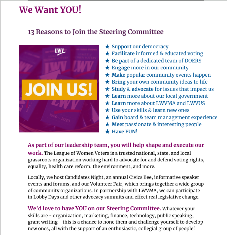 Steering Committee