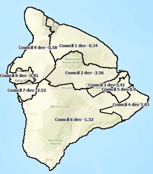 2021 Proposed Hawaii County District Map