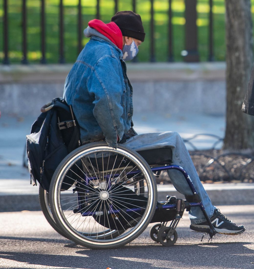 guy in wheelchair