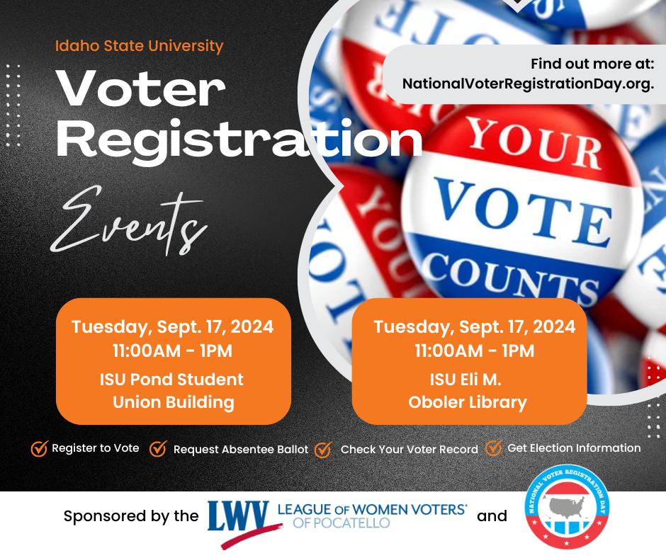 2024 National Voter Registration Day Pocatello