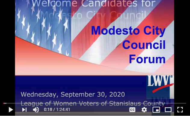 City council candidate forum screenshot