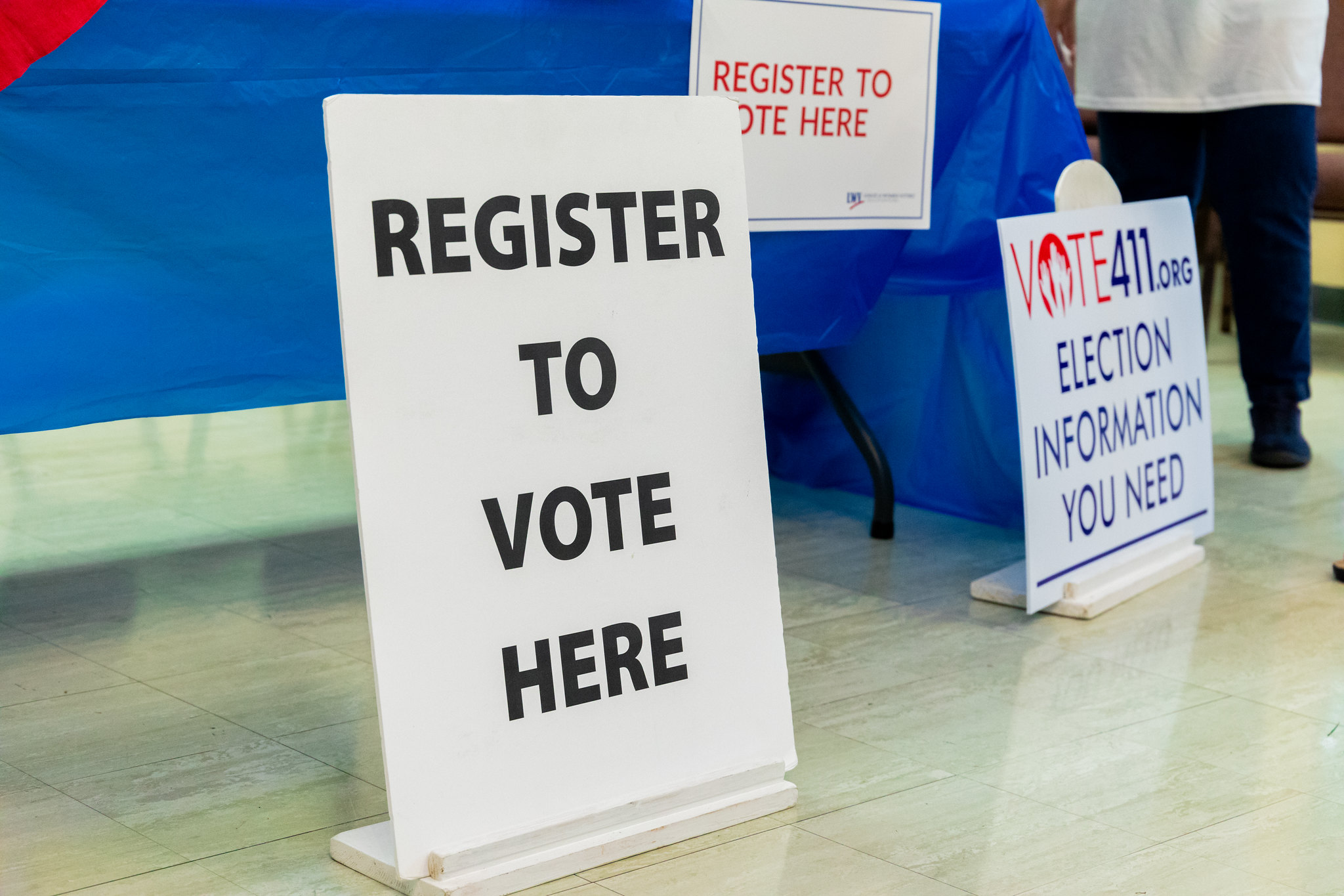 Voter Registration Booth