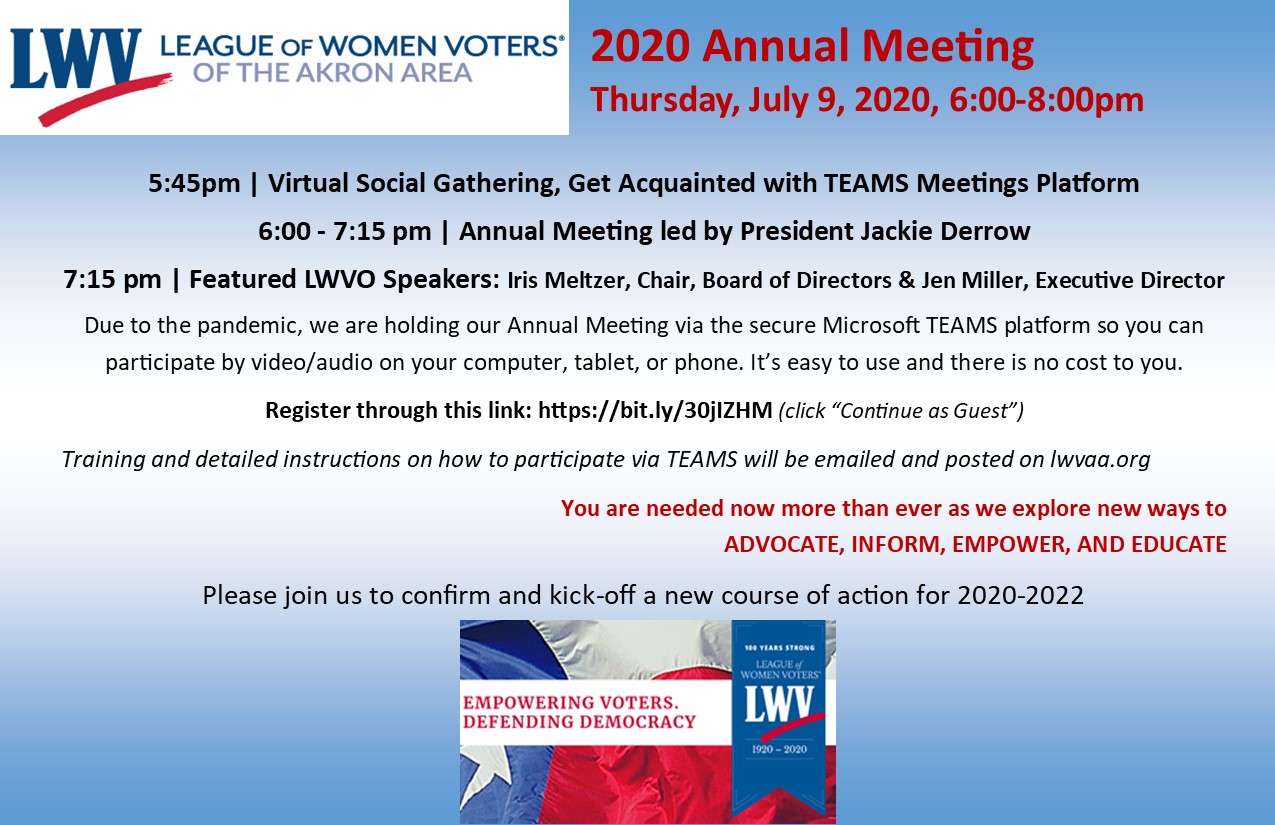 2020 Annual Meeting Invitation