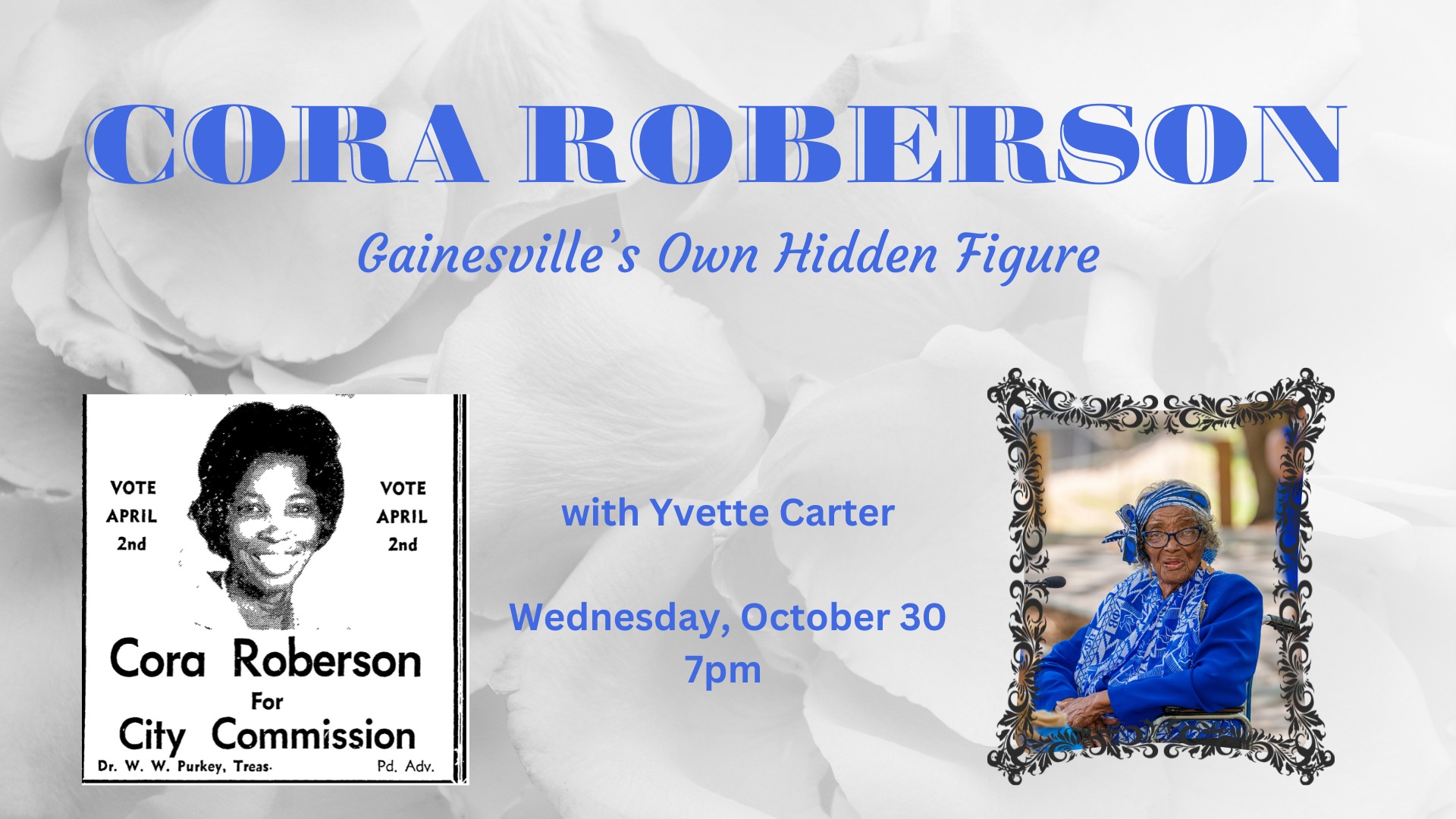 Cora Roberson: Gainesville's Own Hidden Figure graphic