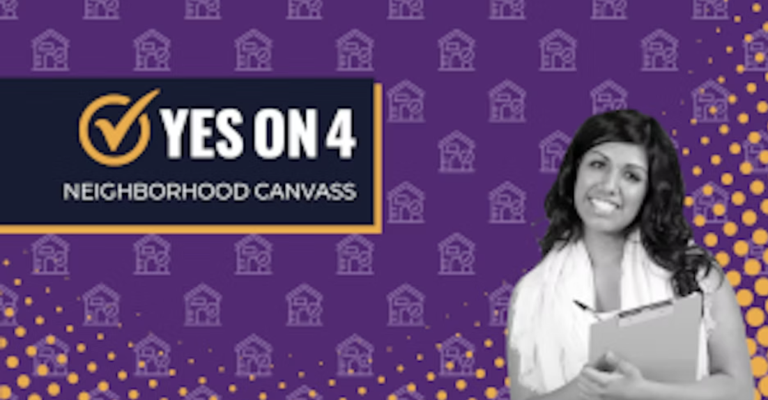 Yes on 4 Neighborhood Canvass graphic