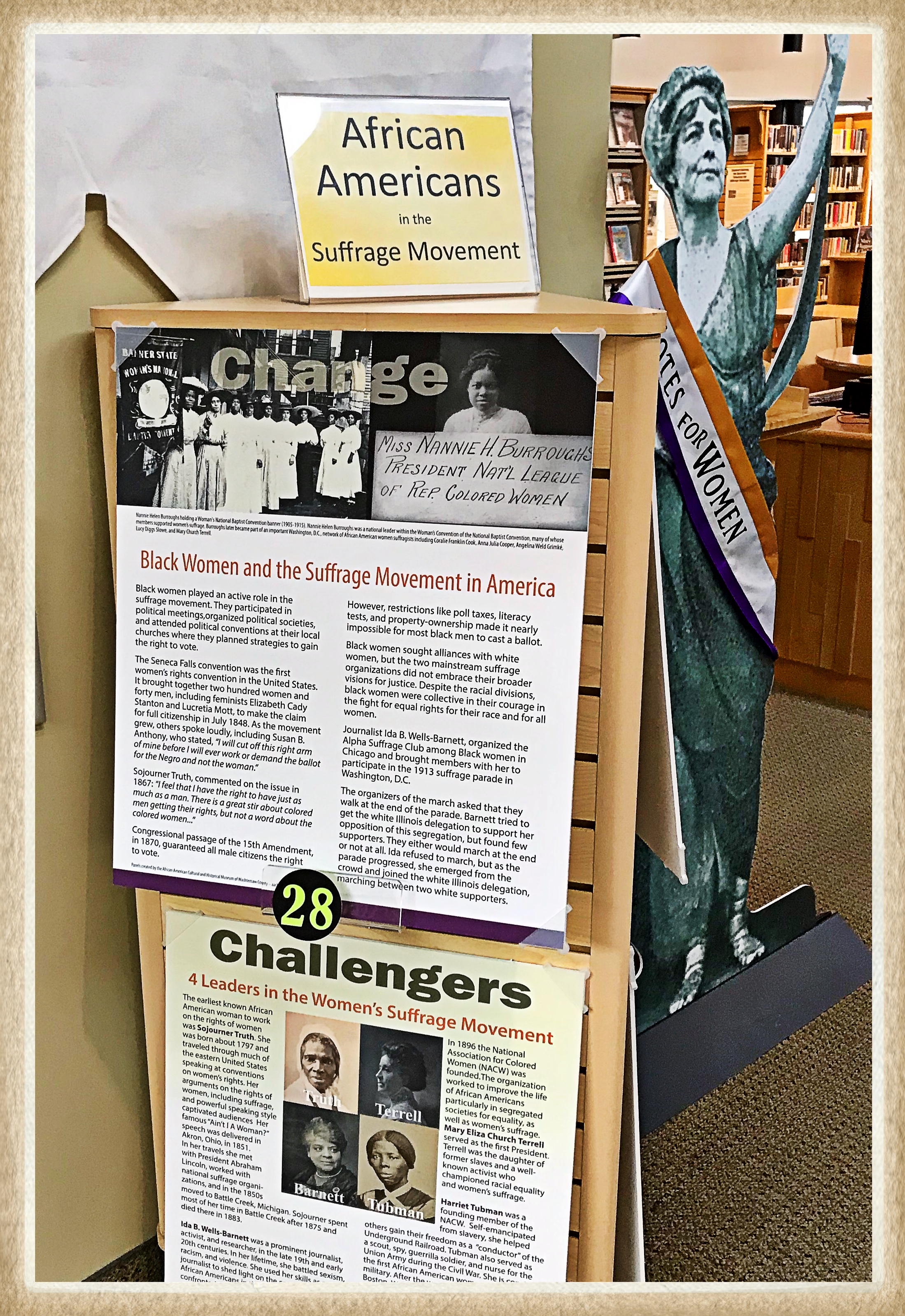 Liberty Awakes exhibit LWV Ann Arbor Area