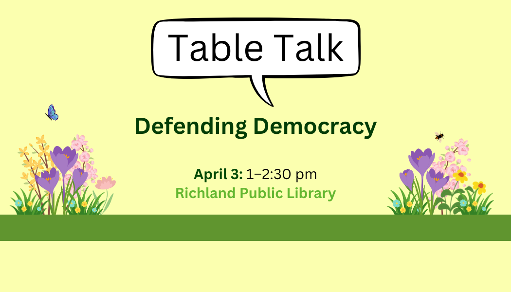 Defending Democracy Table Talk announcement