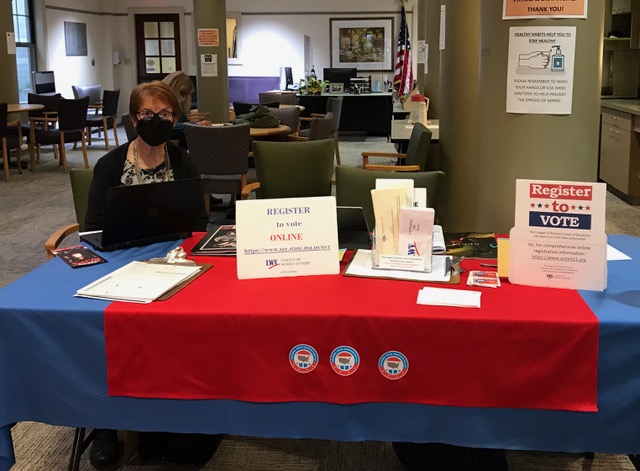 LWVB National Voter Registration Day at the Senior Center 