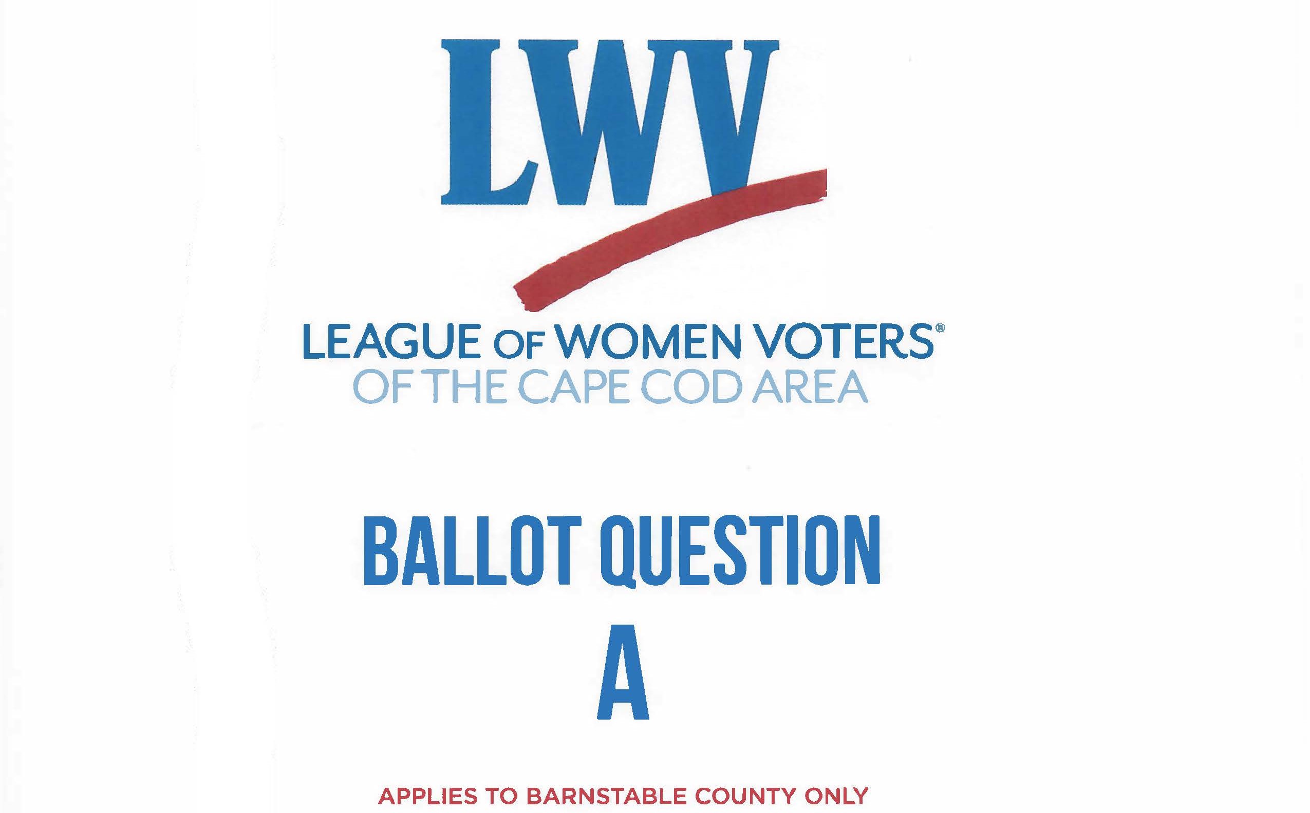 Ballot Question A for Barnstable County