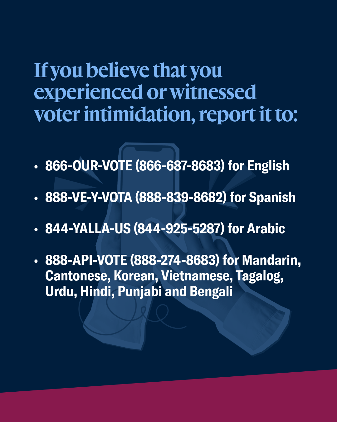 Any Voter Intimidation?