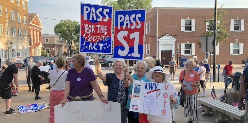 LWV-CDC Executive Board at Voting Rights Rally