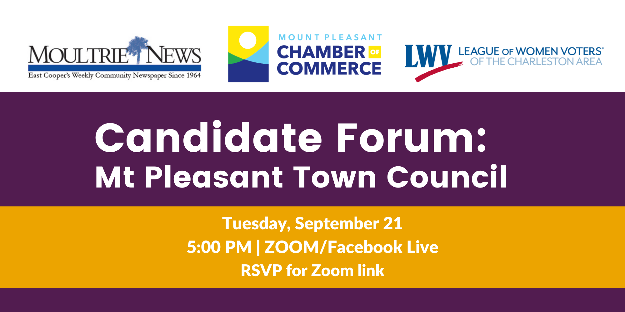 Mt Pleasant Town Council Candidate Forum