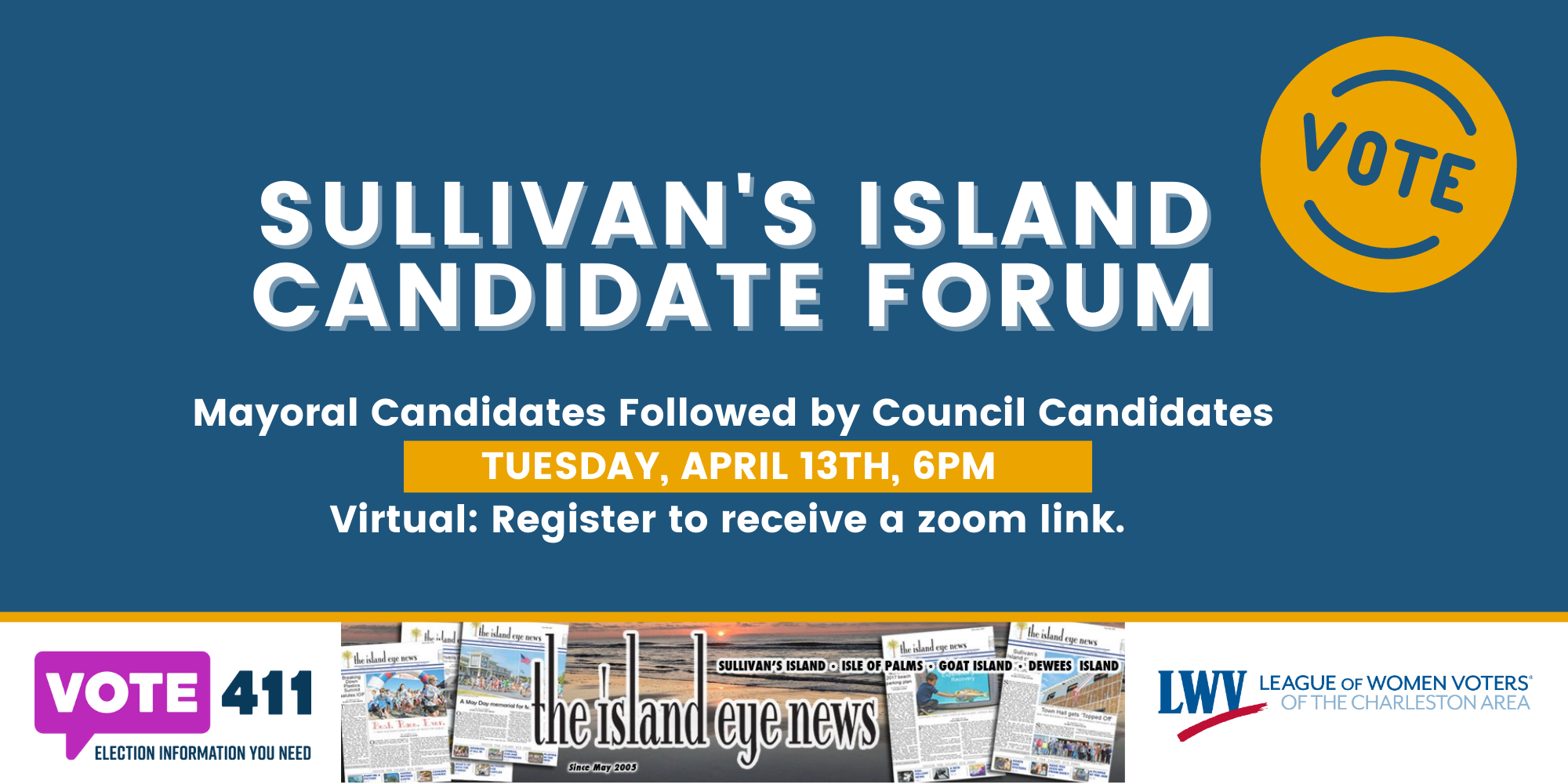 Sullivan's Island Candidate Forum graphic