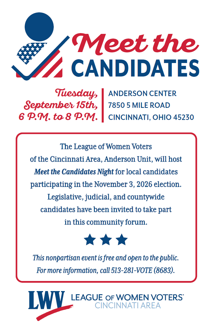 Flyer for Meet the Candidate Night