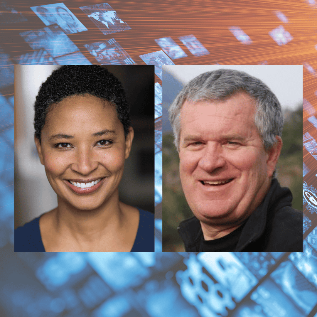 headshots of a woman and a man