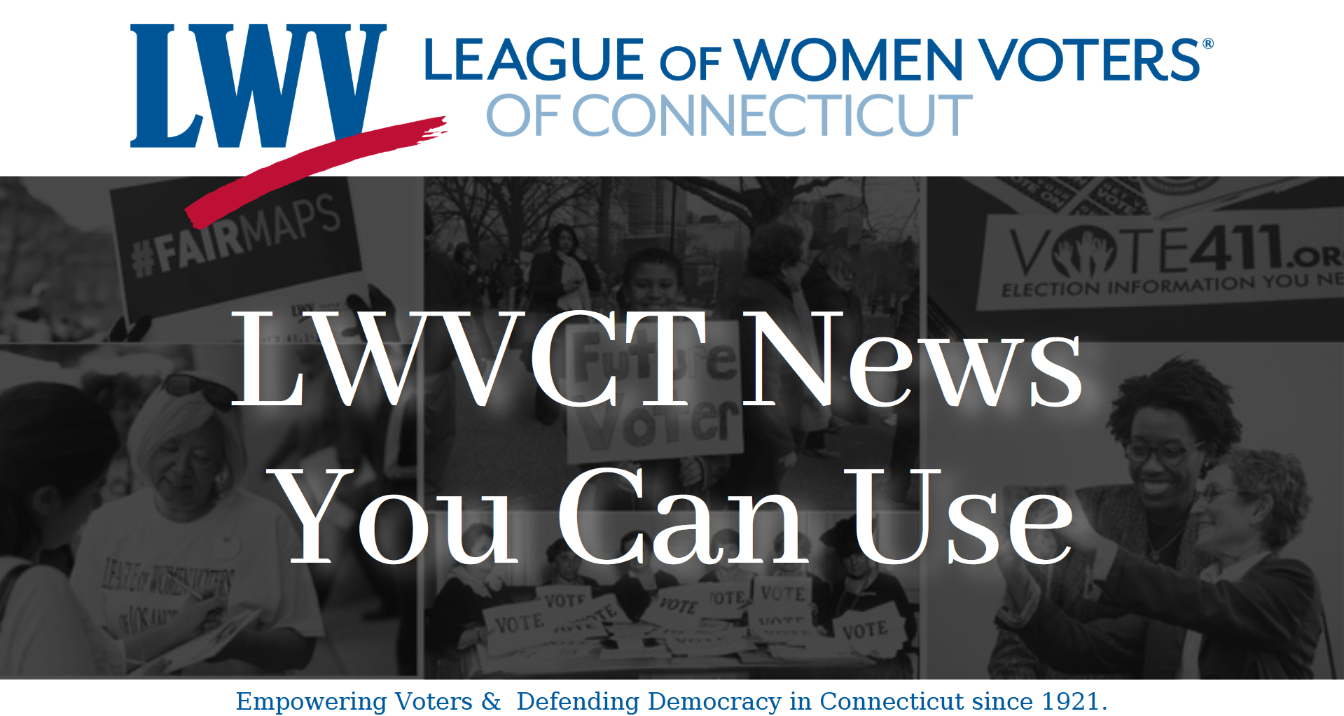 LWVCT News You Can Use Banner